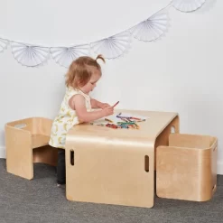 ECR4Kids Bentwood Multipurpose Table And Chair Set, Kids Furniture, Natural, 3-Piece 21 ECR4Kids Bentwood Multipurpose Table And Chair Set, Kids Furniture, Natural, 3-Piece -Child Furniture Store GUEST ad8d4c09 e833 4eb1 8a75 ed673b409f81
