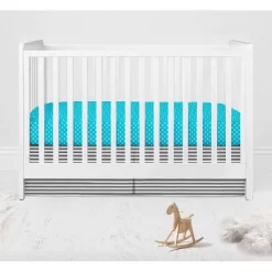 Bacati - Elephants Aqua/Lime/Gray 3 Pc Crib Bedding Set -Child Furniture Store GUEST aea8da7a f95f 43d4 8977 2096b6375820