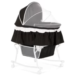 Dream On Me Lacy Portable 2-in-1 Bassinet, Black -Child Furniture Store GUEST aef081cb 834c 4c17 a414 47b22e80c529