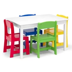 Delta Children MySize Kids' Table With 4 Chairs - Greenguard Gold Certified -Child Furniture Store GUEST af3c406d f928 47c5 8349 acff159f4096