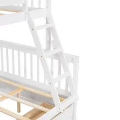 Twin Over Full Bunk Bed With Ladders And Two Storage Drawers-ModernLuxe -Child Furniture Store GUEST af5d187d 88bc 460c 9fa9 1e154951a08c