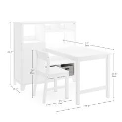 Martha Stewart Living And Learning Kids' Media System With Desk Extension -Child Furniture Store GUEST af6a8084 ccdd 4f29 80dd 35fc1bd5c542