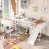 L-Shaped Twin Size Loft Bed With Ladder And Slide - ModernLuxe -Child Furniture Store GUEST b02f58ca 5afa 4871 97a7 8849bfd6c65b