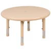 Flash Furniture 33" Round Plastic Height Adjustable Activity Table Set With 4 Chairs -Child Furniture Store GUEST b04d97a7 9bff 4147 aaad 47f3341e23cc