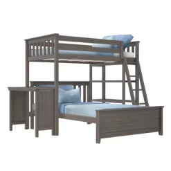 Max & Lily L-Shaped Twin Over Full Bunk Bed With Bookcase And Desk -Child Furniture Store GUEST b0a00182 783e 4fb1 ac69 e1f033d812d1