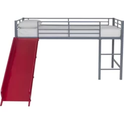 Kids' Melia Junior Metal Loft Bed With Slide - Room & Joy -Child Furniture Store GUEST b177a8ec 4be5 433d 9b89 f5f25f3f5483