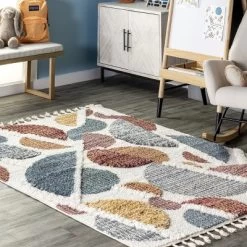 NuLOOM Chaya Abstract High/Low Kids Tassel Area Rug 20 NuLOOM Chaya Abstract High/Low Kids Tassel Area Rug -Child Furniture Store GUEST b1baa67d 9e81 4c13 9bb9 7976ee834f0e