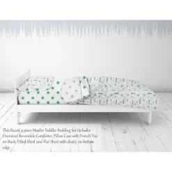 Bacati - Soccerball Green/Gray Muslin 4 Pc Toddler Bedding Set -Child Furniture Store GUEST b1ce42fe 79c5 4029 8cb5 fafbc80e9c41