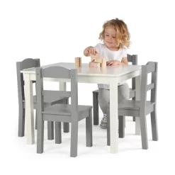 5pc Kids' Wood Table And Chair Set White/Gray - Humble Crew 11 5pc Kids' Wood Table And Chair Set White/Gray - Humble Crew -Child Furniture Store GUEST b250b1e5 b6d0 4843 bd95 97df8b0d8c7e