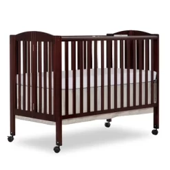 Dream On Me Full Size 2-in-1 Folding Stationary Side Crib