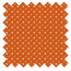 Bacati - Arrows Orange Crib/Toddler Ruffles/skirt