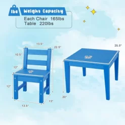 Costway 3PCS Kids Table & 2 Chairs Set Outdoor Heavy-Duty All-Weather Activity Table Set 17 Costway 3PCS Kids Table & 2 Chairs Set Outdoor Heavy-Duty All-Weather Activity Table Set -Child Furniture Store GUEST b4b6c682 b73b 4884 a712 ae7dbf66e57a