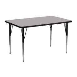 Flash Furniture 24''W X 48''L Rectangular HP Laminate Activity Table - Standard Height Adjustable Legs -Child Furniture Store GUEST b4cdfe64 d3a0 4ed4 8e25 66126a730a22