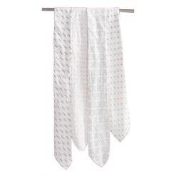 Bacati - LOVE Muslin Swaddling Blankets Set Of 4, Gray/White -Child Furniture Store GUEST b510f6fa eef6 41dd 9792 6f8d9635cbce