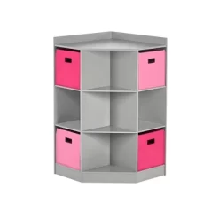 5pc Kids' Corner Cabinet Set With 4 Bins Set - RiverRidge Home -Child Furniture Store GUEST b514871c 3b6e 48cf b000 0d0bc9cb692f