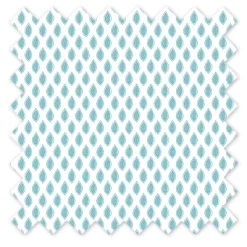 Bacati - Aqua Leaves Printed 100 Percent Cotton Universal Baby US Standard Crib Or Toddler Bed Fitted Sheet -Child Furniture Store GUEST b53e0eed e3e4 43c5 ac74 b4faeb74df52