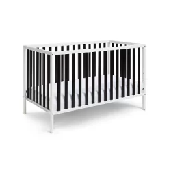 Baby Cache Deux Remi 3-in-1 Convertible Island Crib - White/Black