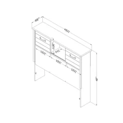Ulysses Bookcase Headboard Winter Oak - South Shore -Child Furniture Store GUEST b62c8ed2 4a0c 473e acac 9fd4768f1bdc