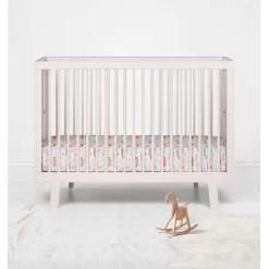 Bacati - Basketball Orange/Gray Muslin 100 Percent Cotton Universal Baby US Standard Crib Or Toddler Bed Fitted Sheet -Child Furniture Store GUEST b680c13b 7c8b 4a9b bb1a 1f097514637b