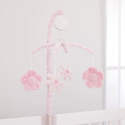 NoJo Countryside Floral - Pink Plush Flowers Musical Mobile 3 NoJo Countryside Floral - Pink Plush Flowers Musical Mobile