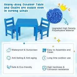 Costway 3PCS Kids Table & 2 Chairs Set Outdoor Heavy-Duty All-Weather Activity Table Set 23 Costway 3PCS Kids Table & 2 Chairs Set Outdoor Heavy-Duty All-Weather Activity Table Set -Child Furniture Store GUEST b7370a0d 9064 456b a1f2 5b5903c34368