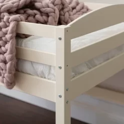 Twin Solid Pine Wood Low Loft Bed White - Saracina Home -Child Furniture Store GUEST b7664eda 78f2 439f 81c8 1dc9fc387698