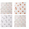 Bacati - Basketball Orange/Gray Muslin Swaddling Blankets Set Of 4