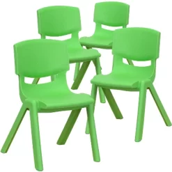 Flash Furniture 4 Pack Plastic Stackable School Chair With 12'' Seat Height -Child Furniture Store GUEST b9ab7c64 36fb 459d aaa7 6636f73a2cf4