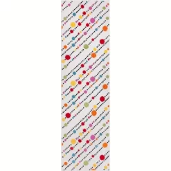 Well Woven Modern Dandy Dots Stripes Bright Kids Room Carpet Soft Durable White Area Rug -Child Furniture Store GUEST b9c71331 7501 4611 8599 51d18f97f26e