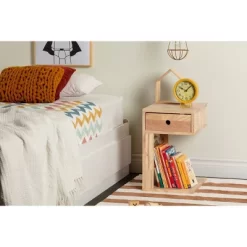 Sweedi Solid Wood 1 Drawer Nightstand Natural Wood - South Shore -Child Furniture Store GUEST b9d277ae 05fe 4c22 81c3 34110692746c