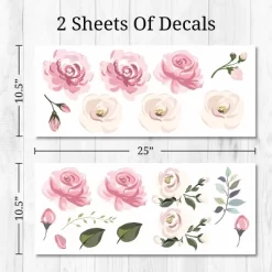 Pastel Floral Wall Decor - Decalcomania -Child Furniture Store GUEST ba2bae87 a20d 4892 8b8c aa5370981ffc