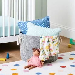 Large Round Coiled Rope Basket - Cloud Island™