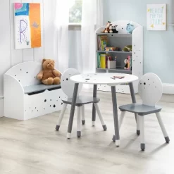 3pc Talori Kids' Table And Chair Set Gray/White - Buylateral -Child Furniture Store GUEST bc1e69d4 876d 480a b7b3 0dd41a244534