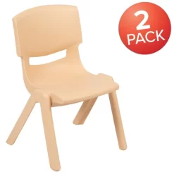 Emma And Oliver 2 Pack Plastic Stackable School Chair With 12"H Seat, Preschool Seating -Child Furniture Store GUEST bc95c98c 340e 447b bc1a 68295a907c9a 1