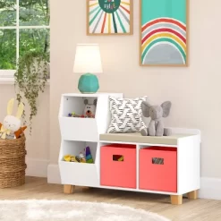 Kids' Catch-All Storage Bench White - RiverRidge Home -Child Furniture Store GUEST be10c56d 1d04 409f 8207 9a8eb6452acb