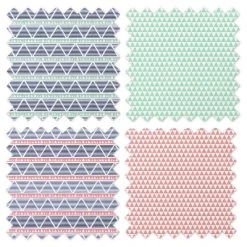 Bacati - Emma Aztec Print Coral/Mint/Navy Triangles Muslin Swaddling Blankets Set Of 4 -Child Furniture Store GUEST bf0f8317 468a 4c29 a70f e767ee809c84