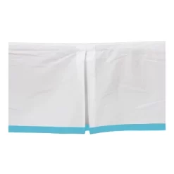 Bacati - White With Band On Bottom Crib/Toddler Bed Skirt - Aqua 7 Bacati - White With Band On Bottom Crib/Toddler Bed Skirt - Aqua -Child Furniture Store GUEST bf5958cf 7951 4aba a84b 0f1e14424b34