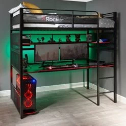 Gaming Bunk Bed Black/Red - X Rocker 15 Gaming Bunk Bed Black/Red - X Rocker -Child Furniture Store GUEST bfdf35cc 89b9 488a bb8d 496b60f6f375
