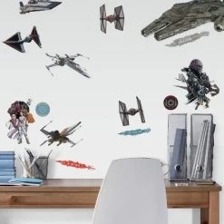 Star Wars Episode IX Galactic Ships Peel & Stick Wall Decal - Roommates