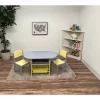 Oval Table With 2 Chairs And Storage Bins Gray/Yellow - Gift Mark -Child Furniture Store GUEST c148fd02 5e3d 4ae3 894c 6bf68017b0e0
