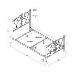 HOMES: Inside + Out Twin Allen Kids' Metal Bed - IoHOMES -Child Furniture Store GUEST c1a509e4 c099 4d4d 9c0c 09cc46e35f00
