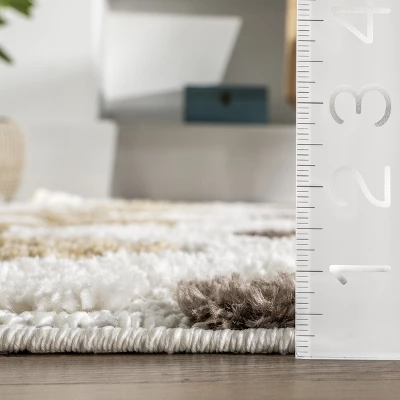 Sage Wavy Stripes Kids Tassel Area Rug 4 Sage Wavy Stripes Kids Tassel Area Rug - Image 2