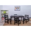 Rectangle Table With 4 Chairs Espresso - Gift Mark -Child Furniture Store GUEST c29a9542 96c3 4944 8db2 dc5d59c00bdd