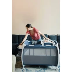 Joovy Room Premium All-in-One Playard And Nursery Center - Slate -Child Furniture Store GUEST c2e9111a 2549 4f0e b8c4 b5d0d4704044