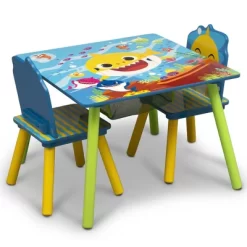 Delta Children Baby Shark Kids' Table And Chair Set With Storage (2 Chairs Included) - Greenguard Gold Certified - 3ct -Child Furniture Store GUEST c54fa654 f4a9 4114 9c95 569510fc4d76
