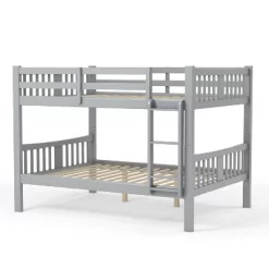 HOMES: Inside + Out Twin Over Twin Kids' Clare Bunk Bed Gray - IoHOMES -Child Furniture Store GUEST c5b7187d f46a 4646 a2d4 c70645f4b948