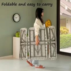 Foldable White Kids' Picnic Table Bench Outdoor Portable Children's Backyard Table, Crafting, Dining, And Playtime Patio Table -Child Furniture Store GUEST c61af9f0 a343 47dc 9dea d685adc1c925