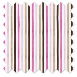 Bacati - Multicolor Stripes Pink Fuschia Beige Chocolate 100 Percent Cotton Universal Baby US Standard Crib Or Toddler Bed Fitted Sheet -Child Furniture Store GUEST c6b7d8a4 1486 4579 9f0c 0fa187895b4c