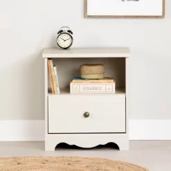 Lyara 1 Drawer Nightstand White Wash - South Shore -Child Furniture Store GUEST c8f7deac 05eb 45c3 bc18 66a7d931ee1a