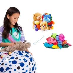Stuffed Animal Storage Bean Bag Chair Cover For Kids' - Posh Creations -Child Furniture Store GUEST c920633c 6a8f 4bb3 a9df f8b62e3f8254